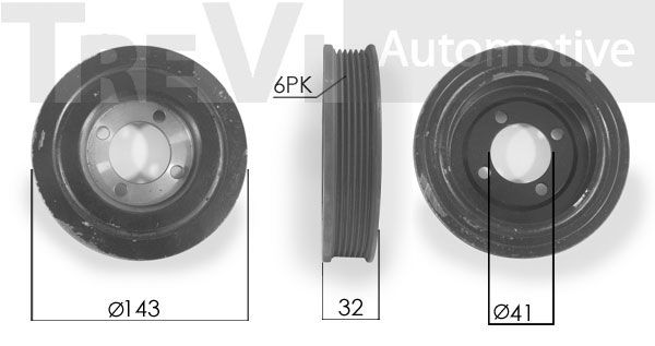 TREVI AUTOMOTIVE Rihmaratas,väntvõll PC1082